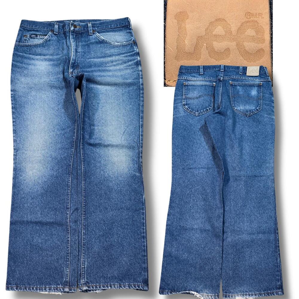 Vintage Faded-Out Lee Denim Jeans (34x30)